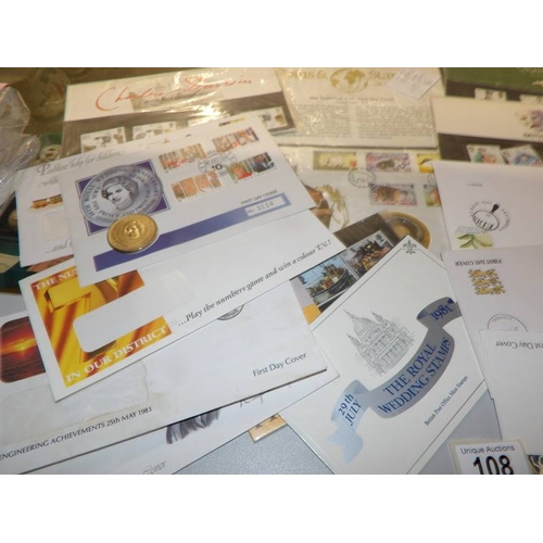 108 - Fifteen first day covers.