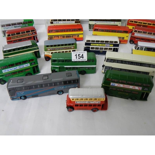 154 - Approximately 22 various Corgi and Exclusive First Editions (EFE) buses.