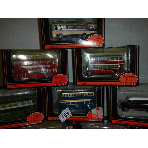 159 - Ten 176 scale die cast Giblow Exclusive First Editions (EFE) buses.