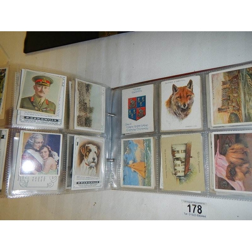 178 - Approximately 800 larger format cards in 2 albums including Players, Mount Everest Beauties in both ... 