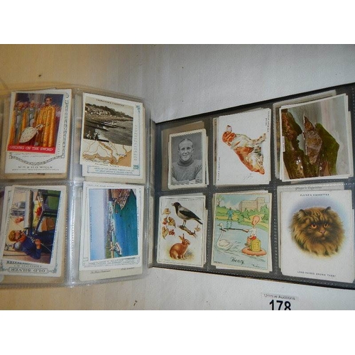 178 - Approximately 800 larger format cards in 2 albums including Players, Mount Everest Beauties in both ... 