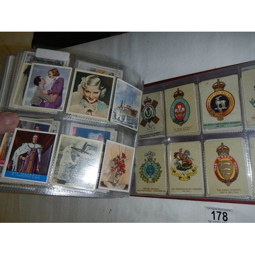 178 - Approximately 800 larger format cards in 2 albums including Players, Mount Everest Beauties in both ... 