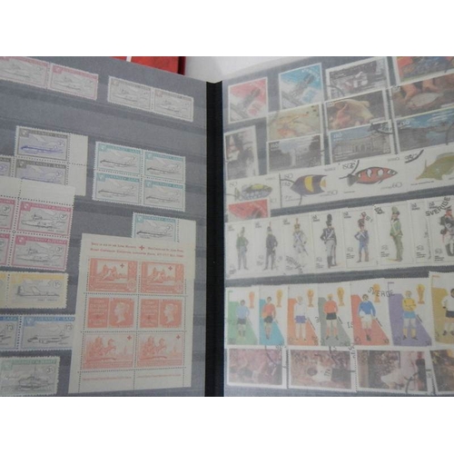 180 - 2 albums of worldwide Cinderella and back of book stamps.