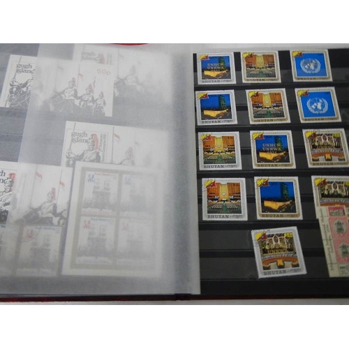 180 - 2 albums of worldwide Cinderella and back of book stamps.