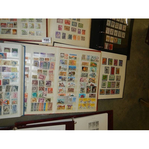 190 - Ten albums of worldwide stamps, mint & used, early to mid 20th century.