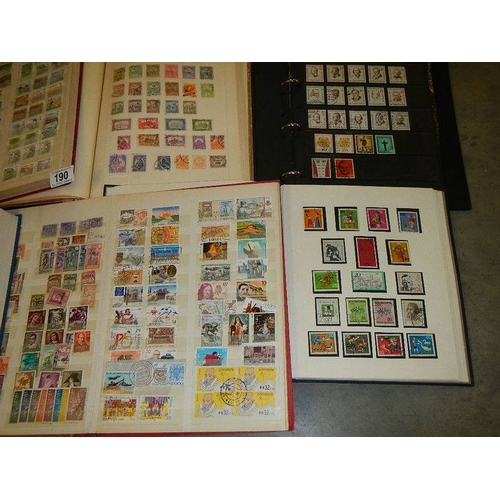 190 - Ten albums of worldwide stamps, mint & used, early to mid 20th century.