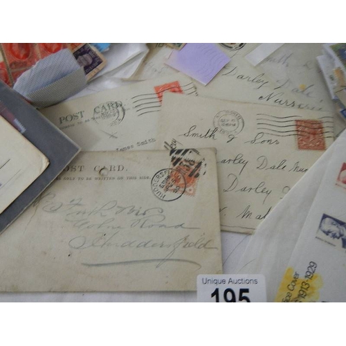 195 - A large quantity of stamps and envelopes.