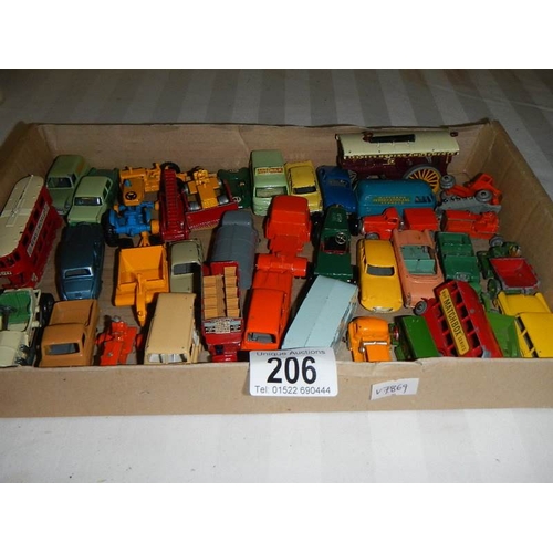 206 - A good selection of early Lesney Matchbox vehicles in good condition.