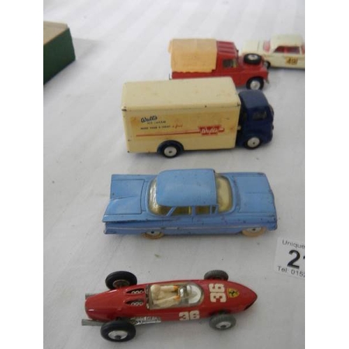 214 - 9 Corgi toys including Land Rover, Heinkel, Bentley etc.,