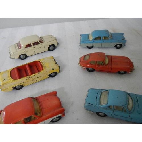 218 - 7 Triang Spot-on Die cast cars.