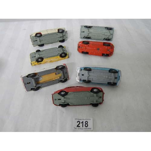 218 - 7 Triang Spot-on Die cast cars.