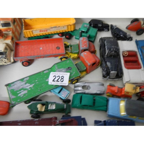 228 - A mixed lot of die cast including Corgi, Lone Star, Budgie, Crescent, Matchbox etc.,