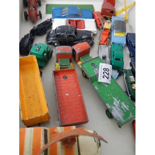 228 - A mixed lot of die cast including Corgi, Lone Star, Budgie, Crescent, Matchbox etc.,