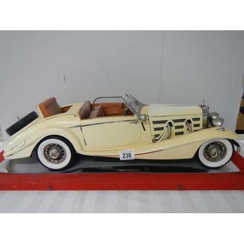 238 - A pocher 1/8 scale Mercedes Benz 540K model car.