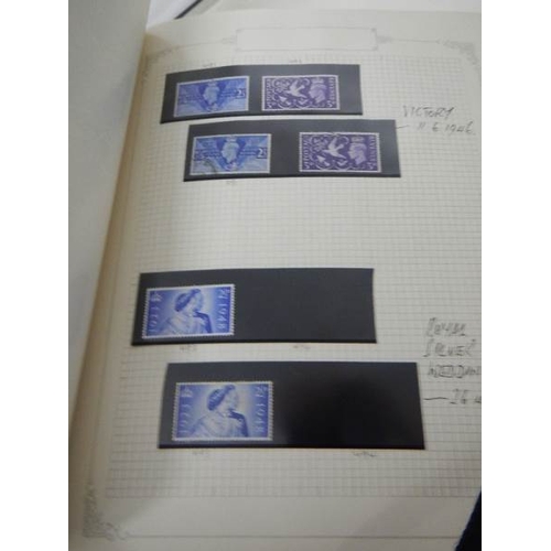 239 - 3 albums of GB stamps from Queen Victoria to Queen Elizabeth II, values are mint/used.