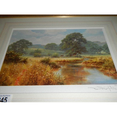 245 - A limited edition print, 500/500, signed, Southern England landscape, by renowned British landscape ... 