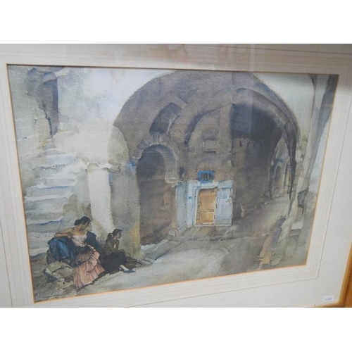 248 - A framed and glazed W. Russell Flint print, overall size 27'' x 22'' (68 x 56 cm)