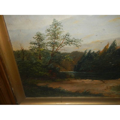 251 - A good oil on canvas by by A J Redfern (would probably benefit from cleaning).