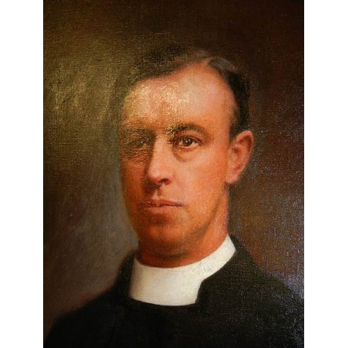 255 - Joseph Herbert Bentley R.B.A. (1866-1934) oil on canvas three-quarter length portrait of a Lincolnsh... 