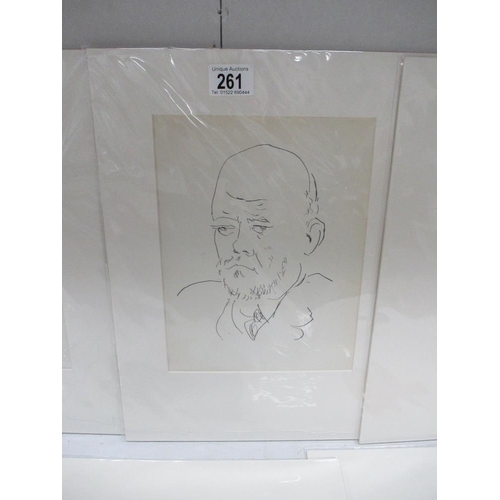 261 - Pablo Picasso lithographic print (Mourlot) circa 1958, Pablo Picasso print circa 1956 (Ambrose Volla... 