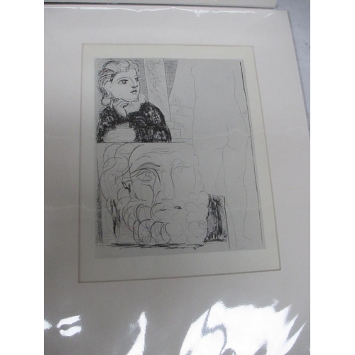 262 - Pablo Picasso (1881-1973) Collection of 6 prints mainly nudes circa 1956 Vollard suite. All mounted ... 