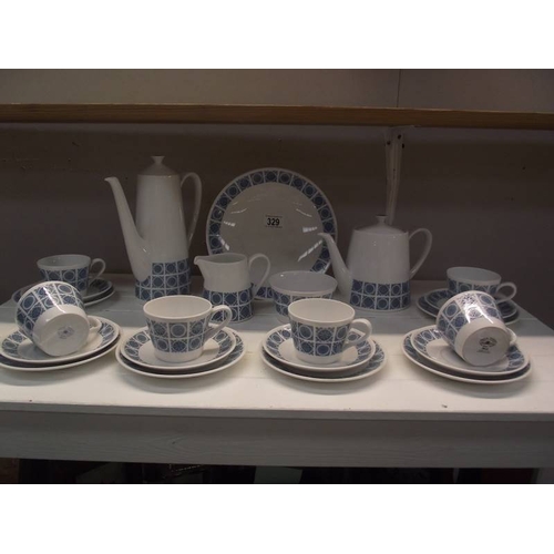 329 - A Royal Tuscan 'Charade' tea set.