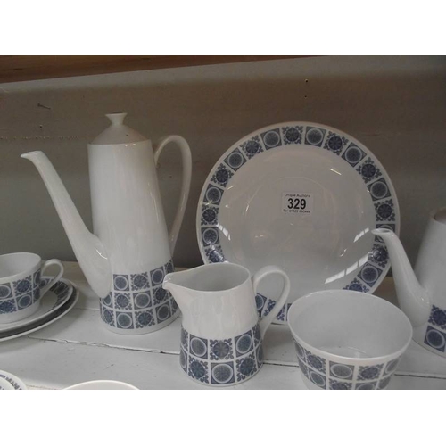 329 - A Royal Tuscan 'Charade' tea set.