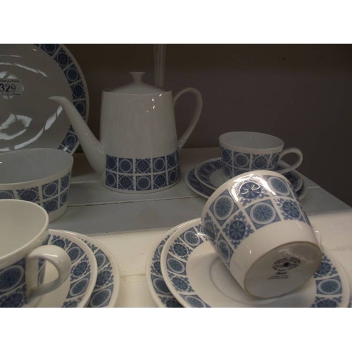 329 - A Royal Tuscan 'Charade' tea set.