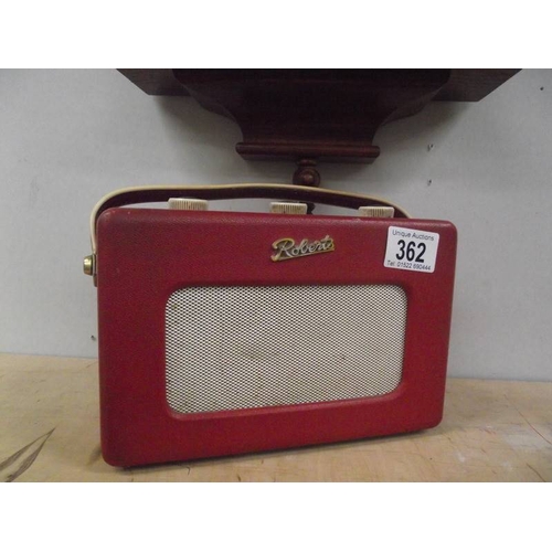 362 - A vintage Roberts model R100 transistor radio.