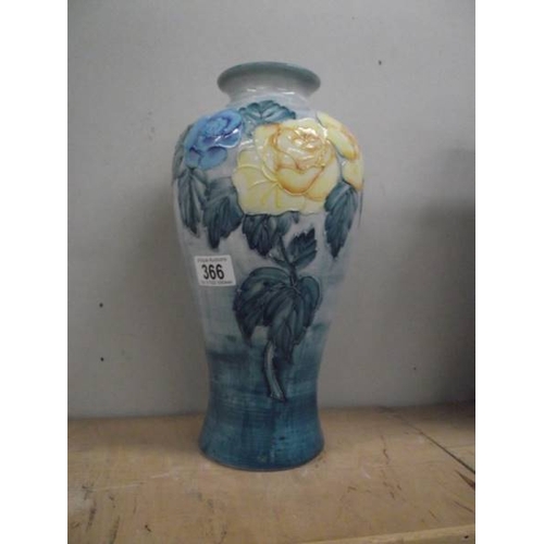 366 - A Florian ware vase.