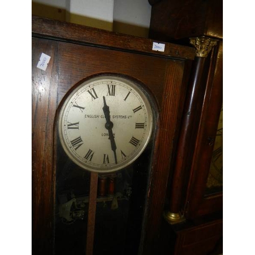 654 - An English Clock Systems, London Ltd., Wall clock.