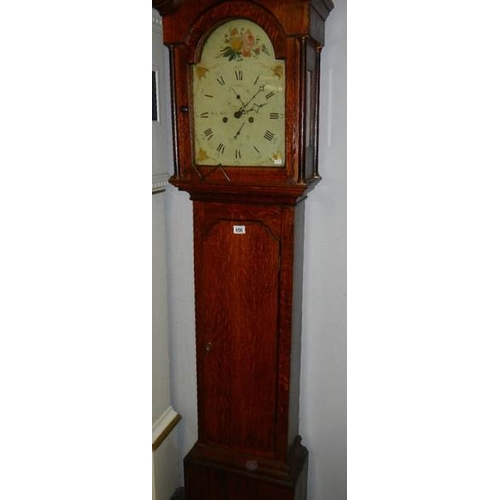 656 - An oak 8 day Peter Gill, Aberdeen, long case clock.