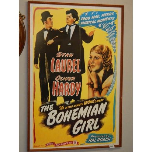 660 - A film poster of Laurel and Hardy 'The Bohemian Girl'