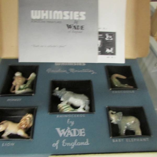 275 - 3 boxed sets of Wade Whimsies, Polar set, Set 1 wild animals. and horses.