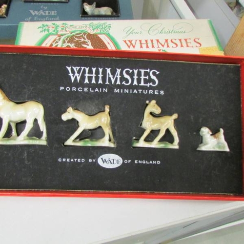 275 - 3 boxed sets of Wade Whimsies, Polar set, Set 1 wild animals. and horses.