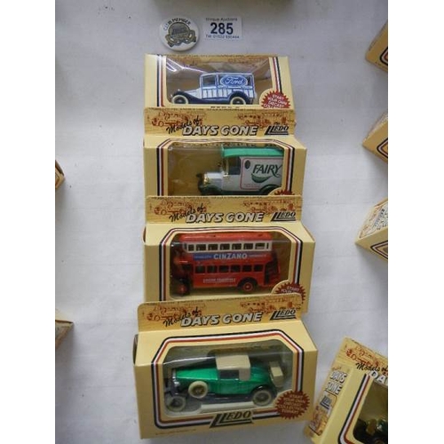 285 - A large quantity of boxed Lledo die cast models (40 in total).