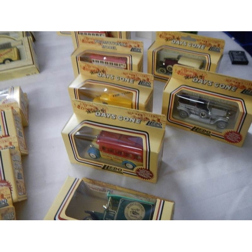 285 - A large quantity of boxed Lledo die cast models (40 in total).