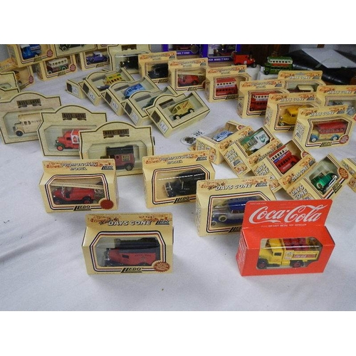 285 - A large quantity of boxed Lledo die cast models (40 in total).