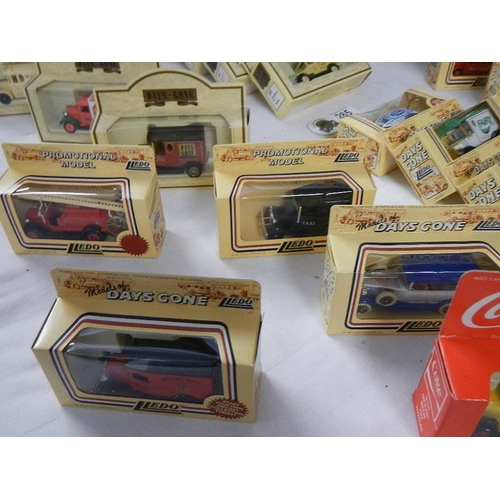 285 - A large quantity of boxed Lledo die cast models (40 in total).