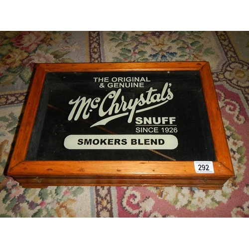 292 - A McCrystals 'Snuff Since 1926' smokers blend box.