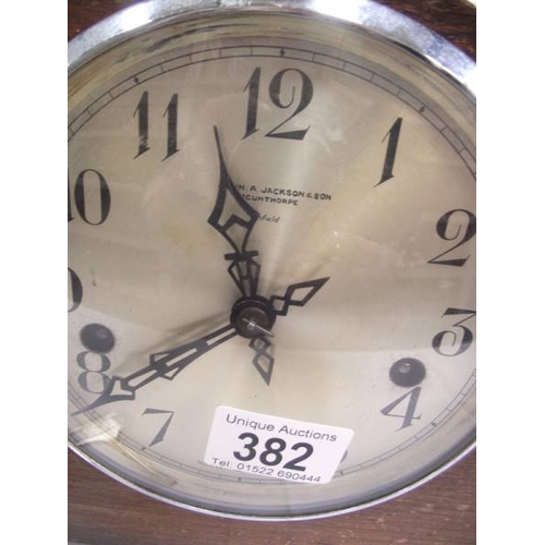 382 - An Enfield mantel clock  John A Jackson Scunthorpe, i.w.o. with key