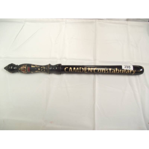 398 - A G.R. 3231 Camden Constabulary Police truncheon