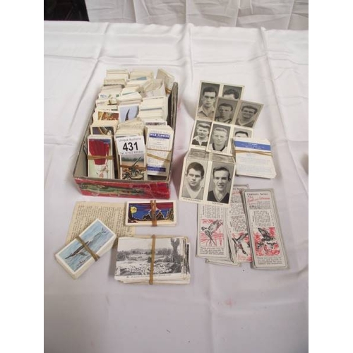 431 - A quantity of cigarette and tea cards