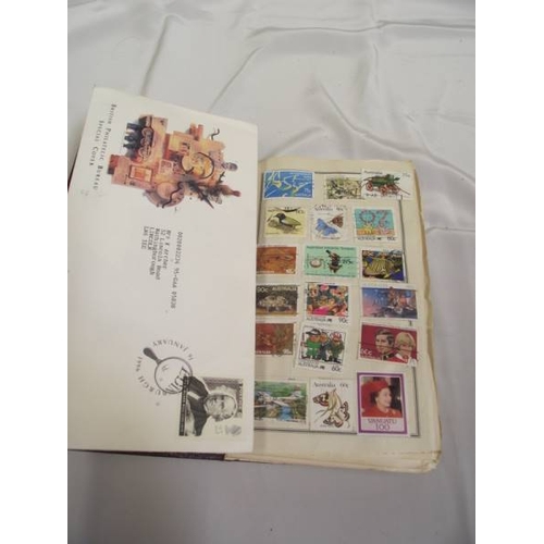 432 - A Normandy stamp album and contents