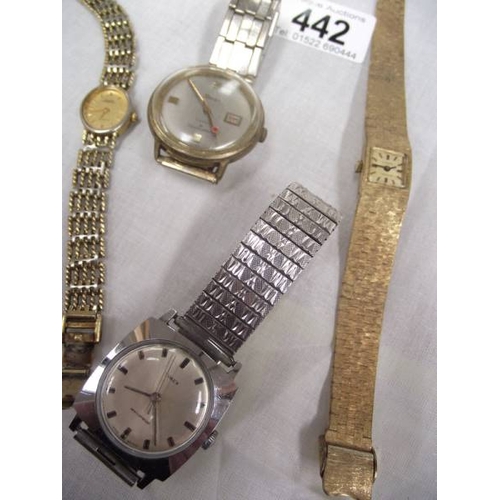 442 - A quantity of wristwatches including Rotary