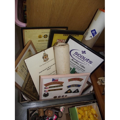 473 - A large quantity of Scouting memorabilia including books, shirts, badges, patches etc 1950/60s onwar... 