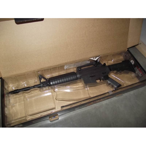 486 - A boxed Airsoft GR16 Carbine Plastic Gun with Pneumatic Blow Back System. Please note that this is m... 