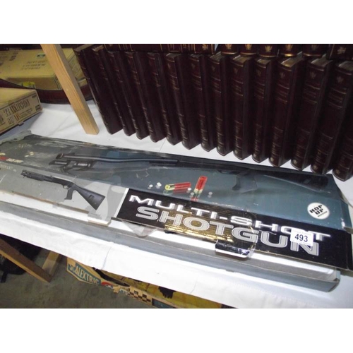 493 - A boxed Airsoft M56A Multi-Shot shotgun - Hop Up Version