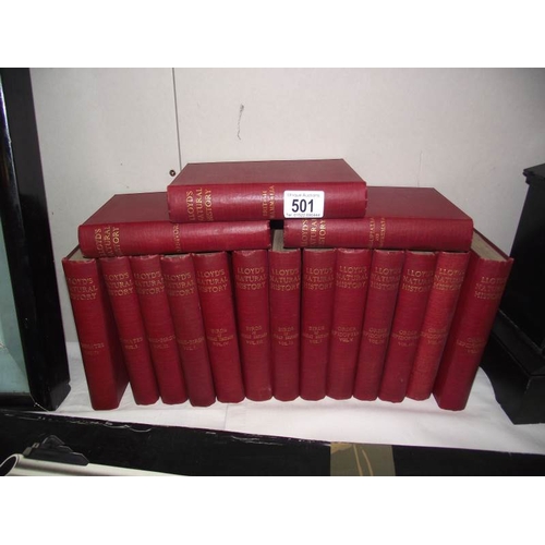 501 - 16 volumes of Lloyds Natural History