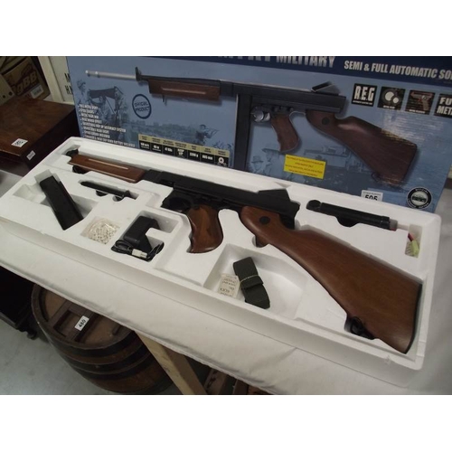 505 - A boxed Airsoft Thompson M1A1 military gun